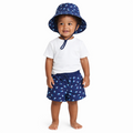 Midnight Shark Swim Set (Trunks + Hat)